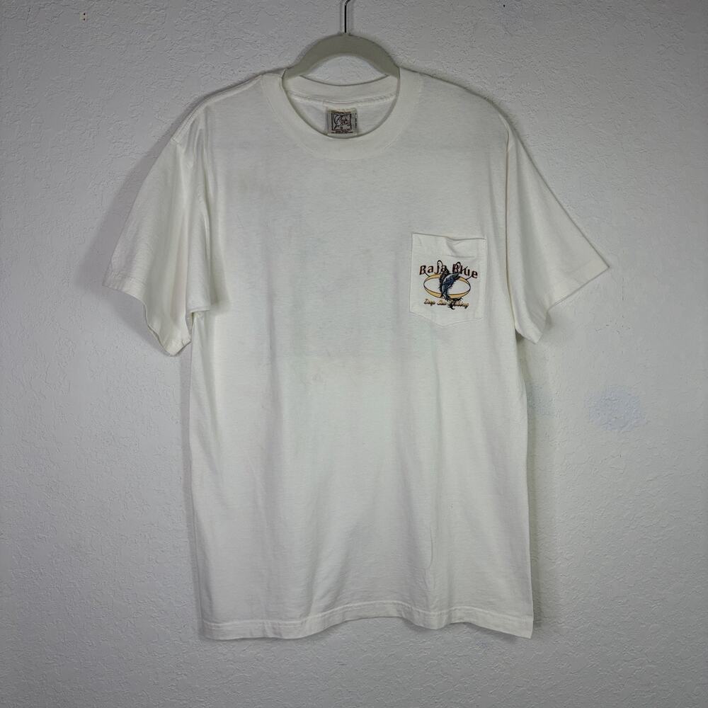 Baja Blue Vintage 1996 Graphic Tee Size M, Made in USA, 100% Cotton, Casual